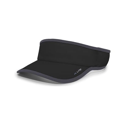 Pacific Headwear Unisex Adult Pacific Headwear Lite Allsport Active Visor - color: Black/Graphite