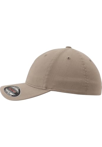 Flexfit Garment Washed Cotton Dad Hat Caps, Unisex, Garment Washed Cotton Dad Hat - color: Khaki, size: Small