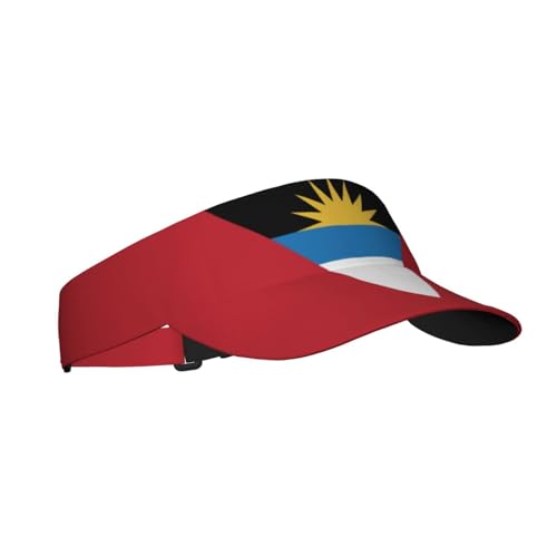 Cute Flag Visors Sun Protection Hats for Men Women Fashion Outdoor Sun Visor Hats Adjustable Summer Hat - color: Antigua and Barbuda Flag