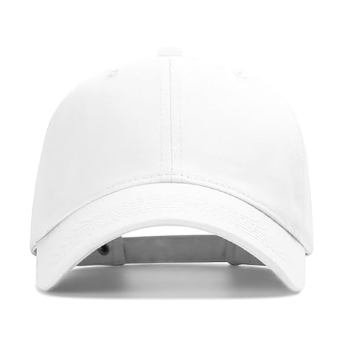 Women's Men's Fashion Baseball Cap Adjustable Strapback Hats Dad Hat Visor Sports Hat - color: White
