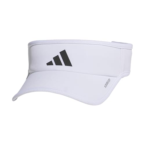 adidas Men's Superlite Visor - color: White/Black/3