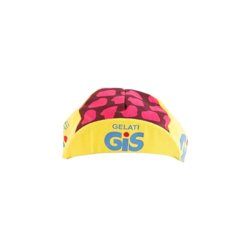 Retro Prestige Team Cycling Caps Classic L’Eroica Made in Italy - color: Gis Gelati Yellow, size: One Size