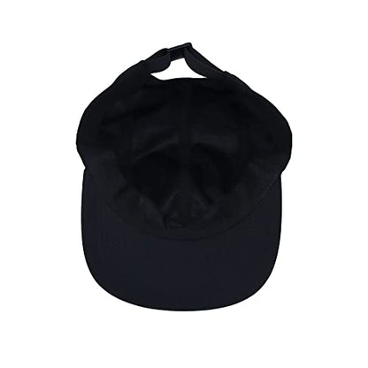 WITHMOONS Low Profile 5 Panel Hat Cap Waterproof Golf Camp Fishing Lightweight Jockey Flat Bill YZ20114 - color: Black, size: Medium