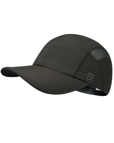 GADIEMKENSD UPF50+ Baseball Cap, Cooling Sweatband, Mesh Panels and Lining, Anti- Glare, Adjustable Fit - color: Army Green, size: 6 3/4-7 1/2