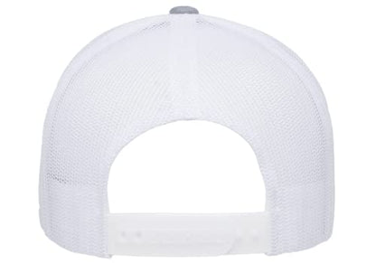 L2K Classics Plain Trucker Mesh Cap Baseball Cap - Mens Hats Trucker Hats for Men - color: Heather/White