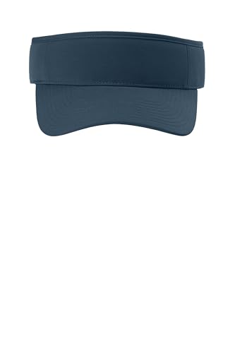 Port Authority Poly Visor - color: River Blue Navy