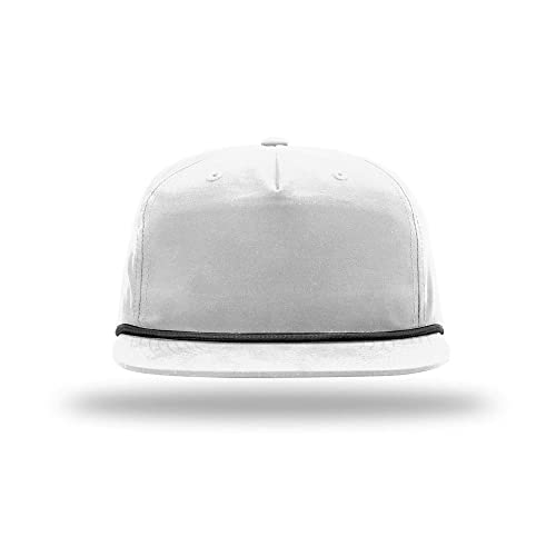 Richardson 256 Umpqua Grandpa Flip-Up Stay Pinch Cap Bundle w/Cap Catcher - color: White W/ Black Rope