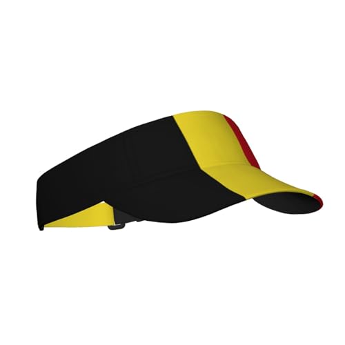 Cute Flag Visors Sun Protection Hats for Men Women Fashion Outdoor Sun Visor Hats Adjustable Summer Hat - color: Belgian Flag 8