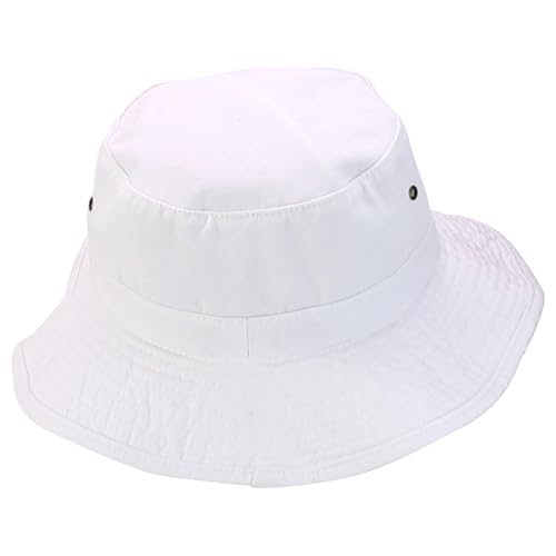 Trendy Apparel Shop XXL Oversize Large Brim 100% Cotton Outdoor Boonie Hat - color: New White, size: XX-Large