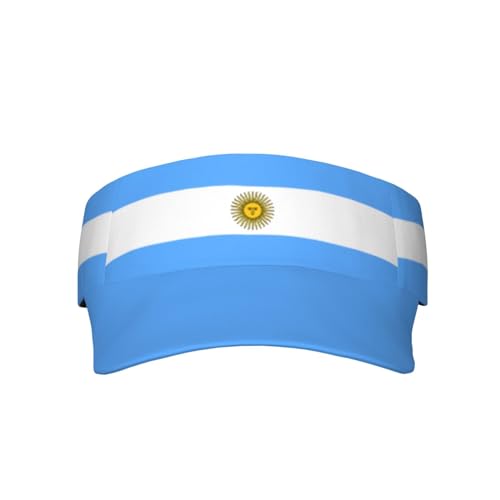 Cute Flag Visors Sun Protection Hats for Men Women Fashion Outdoor Sun Visor Hats Adjustable Summer Hat - color: Argentina Flag 9