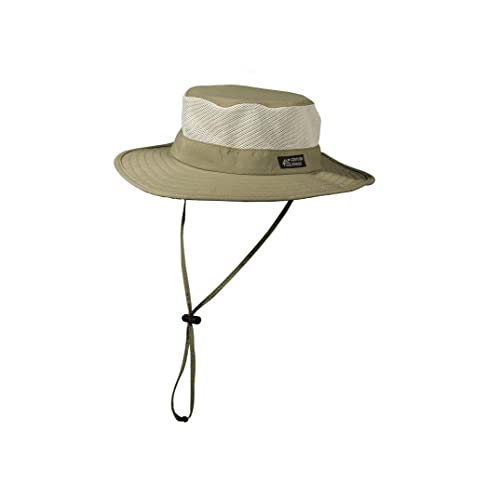 Dorfman Pacific Men's Boonie Mesh Sides Hat - color: Fossil, size: Large