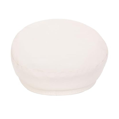 Women's Yacht Captain Sailor Hat, PU Material Newsboy Hat, Stylish Biker Hat, Baker Boy Hat, Peaked Beret - color: White