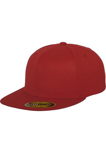 Flexfit Men's Premium 210 Fitted Cap - color: Red, size: Small-Medium