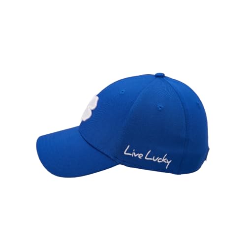Black Clover Premium Flex Cap - color: 154 - Royal Hat/3d White Clover, size: Small-Medium
