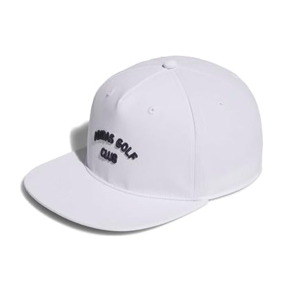 Adidas Unisex 5 Panel Crinkled Nylon Golf Hat - color: White, size: One Size