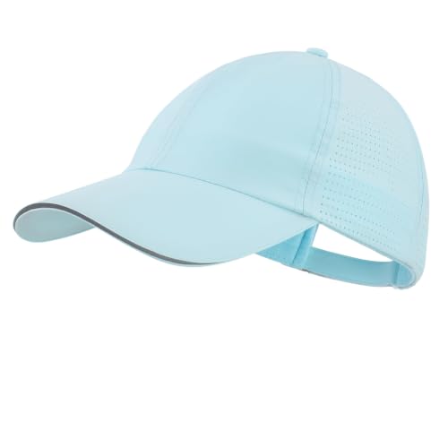 Home Prefer Reflective Water Repellent Quick Dry Airy UPF50+ Sun Hat for Men Women Outdoor Sports Baseball Caps Unisex - color: Aqua