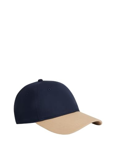 Tommy Hilfiger Men's Cotton Billy Adjustable Flap Baseball Cap - color: Sky Captain/Beige
