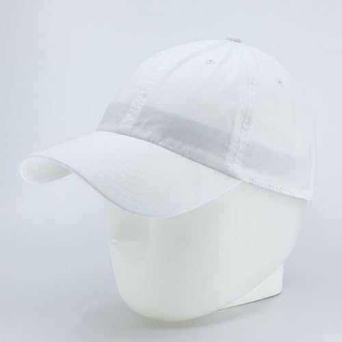 Washed Canvas Combed Cotton Unstructured Soft Crown Adjustable Dad Hat Baseball Cap - color: White 96r
