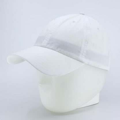 Washed Canvas Combed Cotton Unstructured Soft Crown Adjustable Dad Hat Baseball Cap - color: White 96r