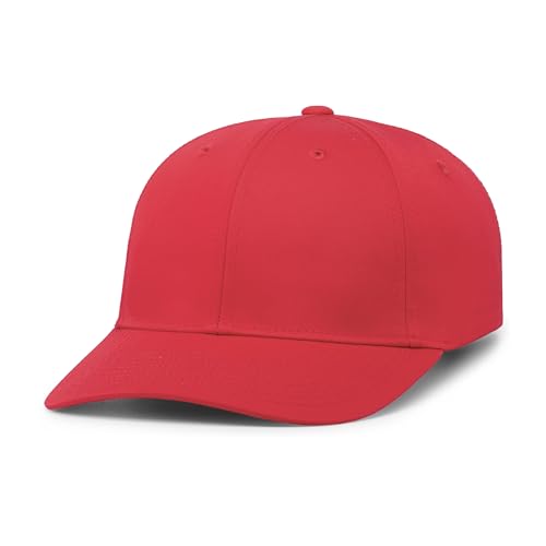 Pacific Headwear Unisex Adult Pacific Headwear Hybrid Snapback Dad Cap - color: Red