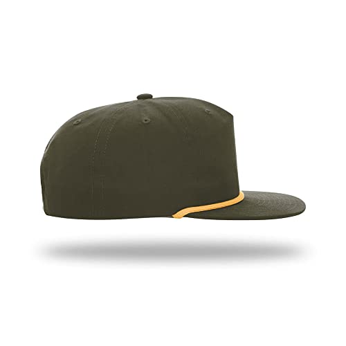 Richardson 256 Umpqua Grandpa Flip-Up Stay Pinch Cap Bundle w/Cap Catcher - color: Loden W/ Gold Rope
