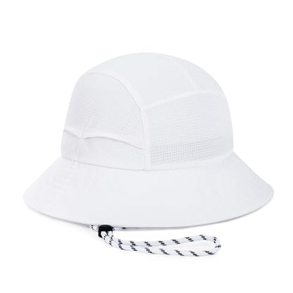 VOBOOM Women Lightweight Unstructured Bucket Sun Hat - color: White