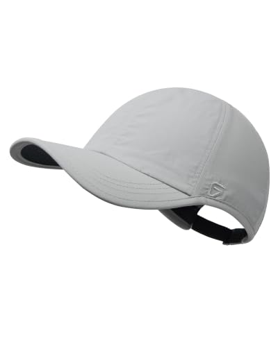 GADIEMKENSD Unstructured Hats UPF 50+ Lightweight Breathable Outdoor Cap for Men and Women - color: Light Gray, size: 7 1/4-7 5/8