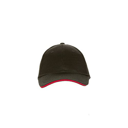 Chef Works Unisex Cool Vent Baseball Cap - color: Black/Red