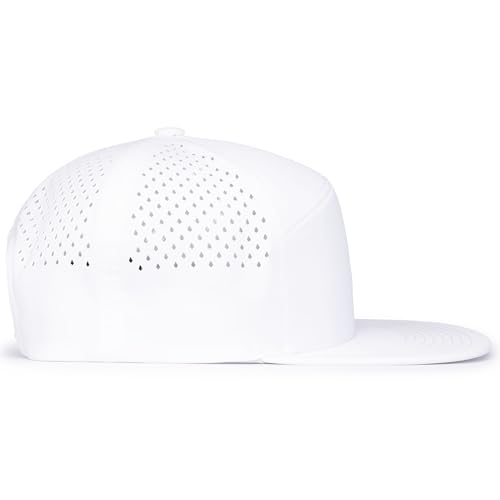 Pacific Headwear Perforated 6-Panel Arch Cap - color: White