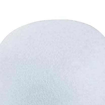 Men Women Cloche Hats with Round Hat Top Turned Brim Bowler Cap Holiday Party Accessories - color: White