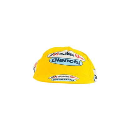 Retro Prestige Team Cycling Caps Classic L’Eroica Made in Italy - color: Mercatone Uno Bianchi, size: One Size