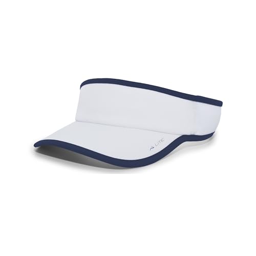 Pacific Headwear Unisex Adult Pacific Headwear Lite Allsport Active Visor - color: White/Navy