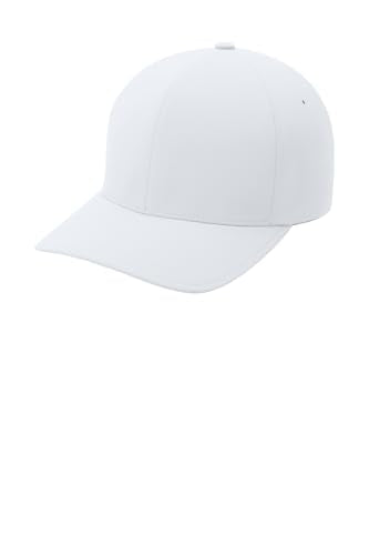 Port Authority Flexfit Delta Cap - color: White, size: Large-X-Large