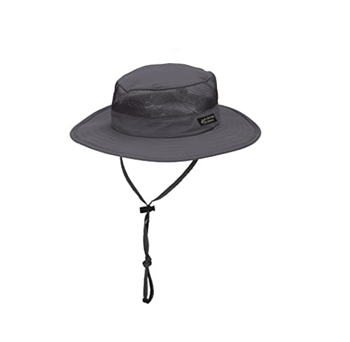 Dorfman Pacific Men's Boonie Mesh Sides Hat - color: Charcoal, size: X-Large