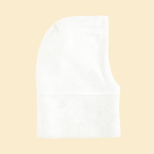 Baby Toddler Kids Winter Hats Warm Windproof Knit Scarf Hood Fleece Hat - color: White, size: 2-6 Years