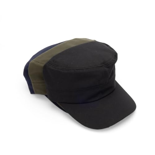Cadet Army Cap Military Style Hats Flat Top Cap Baseball Hat for Men Women - color: Blue