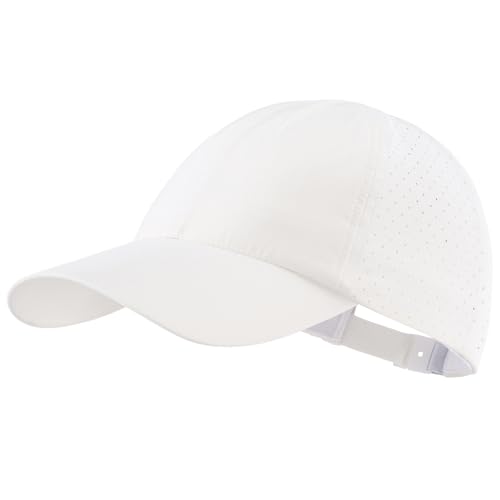 Connectyle Quick Dry Performance Run Hat for Men Women Lightweight Adjustable Sports Cap UPF 50+ Sun Protection Baseball Cap - color: White