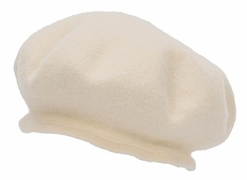 French Beret Hat for Women Solid Beanie Cap Stretchable Winter Warm Beret - color: Beige