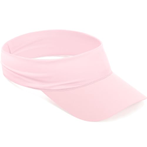 ROYBENS Cooling Visor Hat Women Men, Elastic Headband Sun Visor Golf Cap - color: Pink