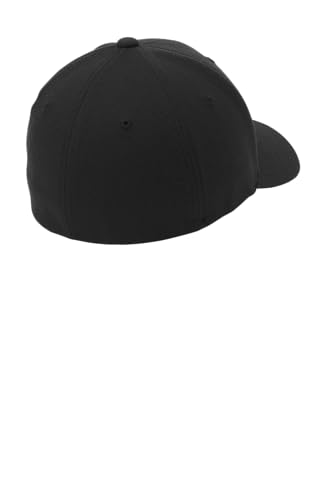 Port Authority Flexfit Wool Blend Cap - color: Black, size: Small-Medium