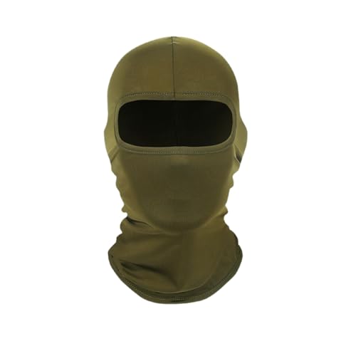 Balaclava Ski Mask, Windproof Sun Protection Full Face Cover for Men Women - color: Army Green