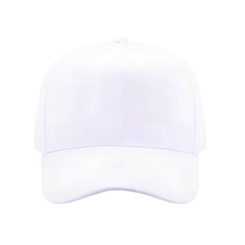 5-Panel Baseball Cap for Workouts, Hiking, Outdoor Sports, Customizable DIY Design, All-Season Comfort Fit, Adjustable - color: White