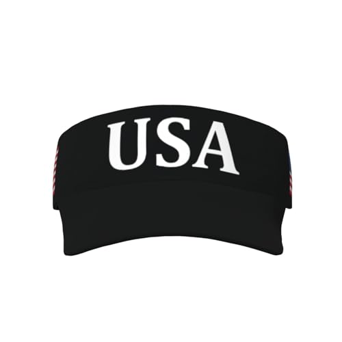 United States 250th Anniversary Hat America Patriotic Visor Caps for Women Men Adjustable Sun Hat - color: Usa Flag 1
