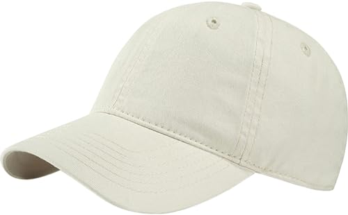 Women's Men's Fashion Baseball Cap Adjustable Strapback Hats Dad Hat Visor Sports Hat - color: Beige