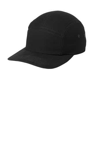 Port Authority Brushed Cotton Camper Cap - color: Black