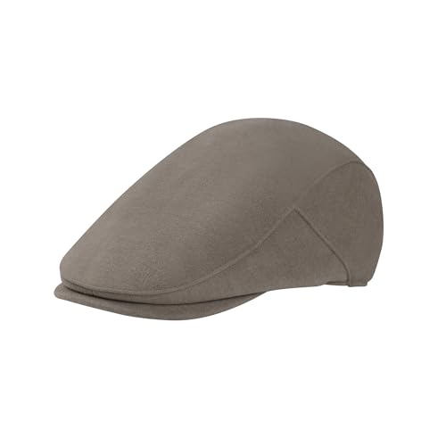 Men's Adjustable Newsboy Hat Classic Flat Gatsby Cabbie Ivy Cap for Golf Driving Winter - color: Lightngray, size: Medium