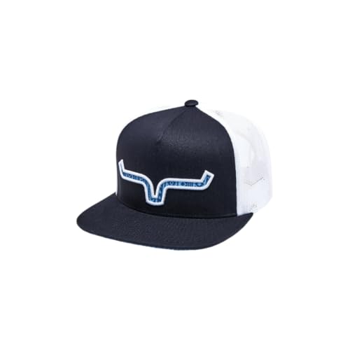 Kimes Ranch Unisex Delano Hat – High-Profile Western Snapback with 3D Embroidery - color: Navy