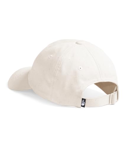 The North Face Norm Baseball Hat | Shallow Fit Ball Cap with Embroidered Logo, Adjustable Strap Closure & Silver Buckle - color: White Dune/Raw Undyed