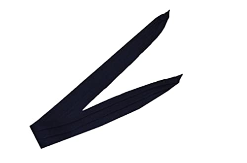 Nayt Cotton Twill Pleated Hat Band for Fedora/Gambler - color: Navy Blue