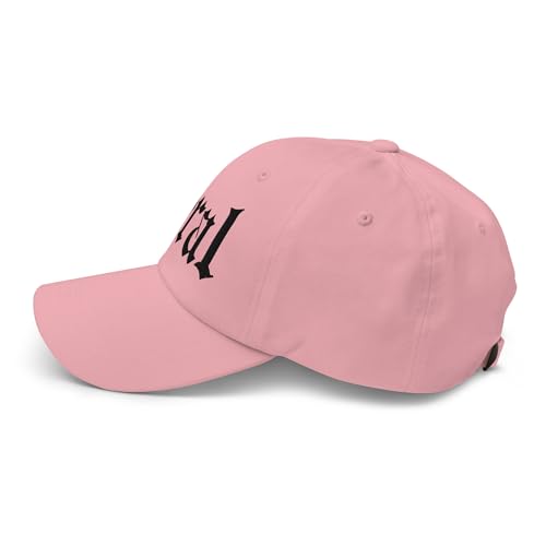 NX Feral Embroidered Curved Bill Cap Relaxed Fit Low Crown Adjustable Dad Hat - color: Pink